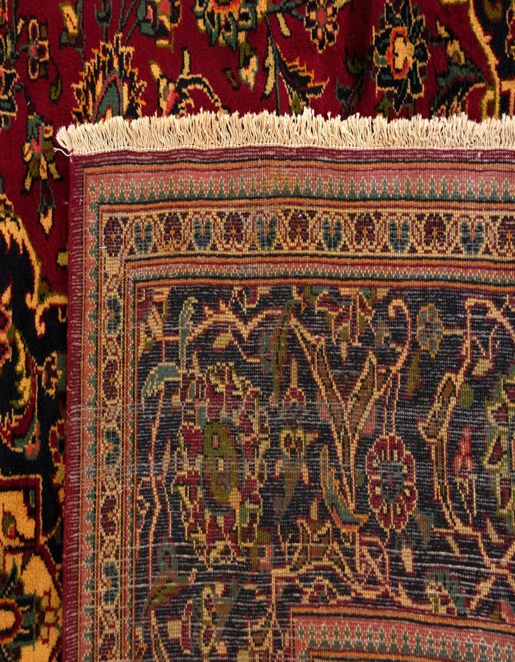 Detail image of  7' 10 x 12'  Hand Knotted Kashan Persian Wool Rug