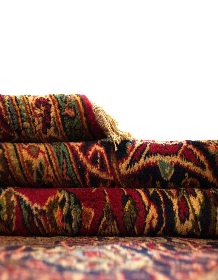 Detail image of  8' 3 x 11' 4  Hand Knotted Kashan Persian Rug