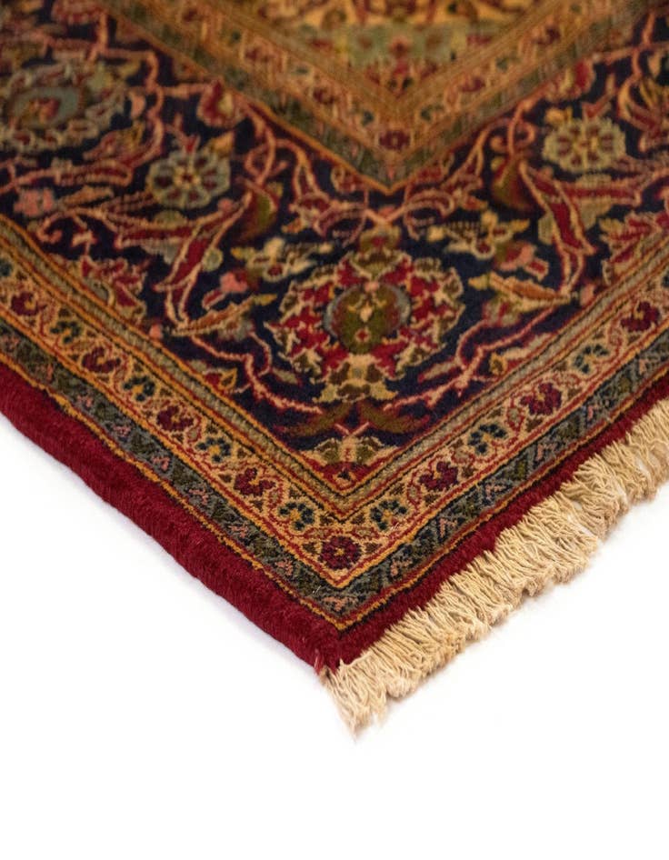 Detail image of  8' 3 x 11' 4  Hand Knotted Kashan Persian Rug