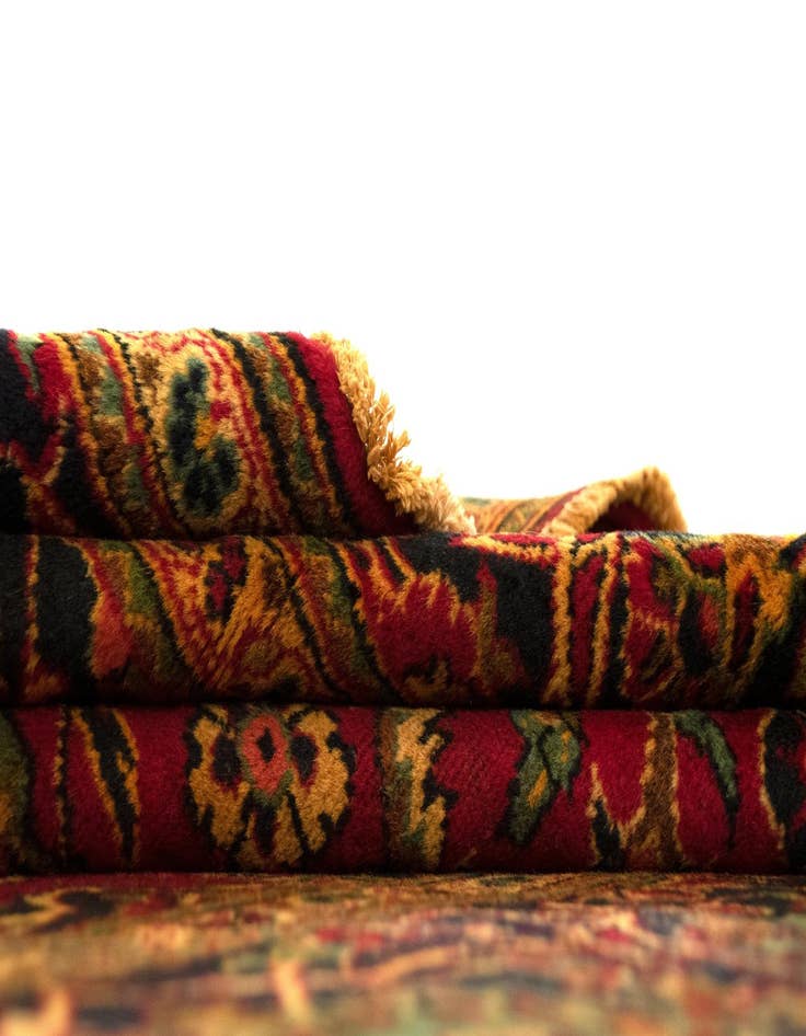 Detail image of  7' 10 x 11' 3  Hand Knotted Kashan Persian Rug