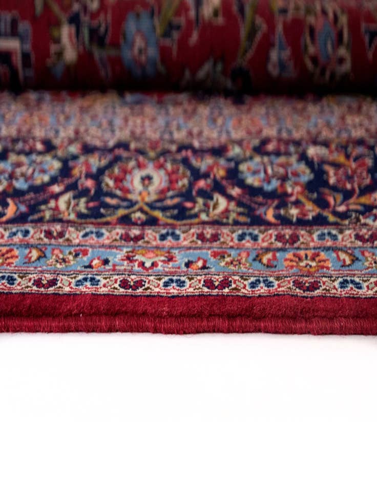 Detail image of  9' 9 x 13' 1  Hand Knotted Kashan Persian Wool Rug