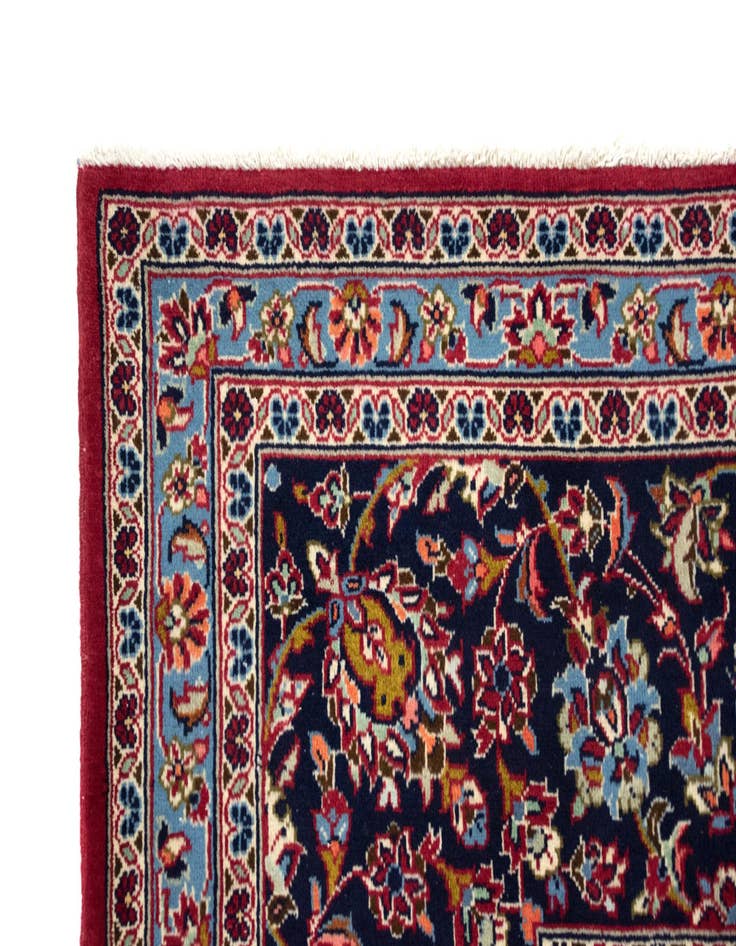 Detail image of  9' 9 x 13' 1  Hand Knotted Kashan Persian Wool Rug