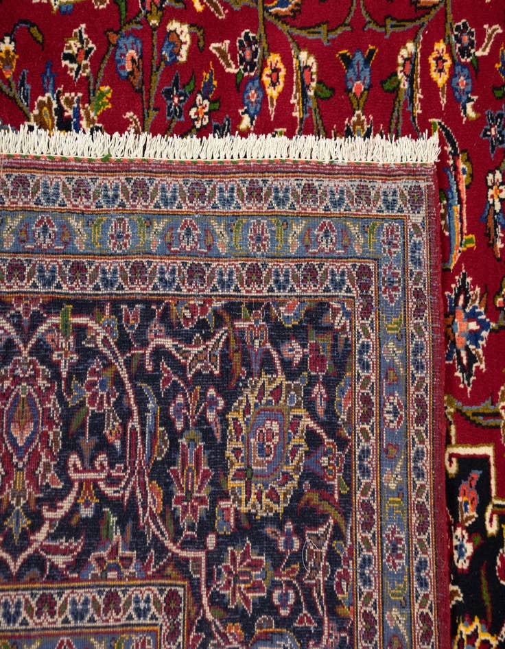 Detail image of  10' x 13' 6 Kashan Wool Rug