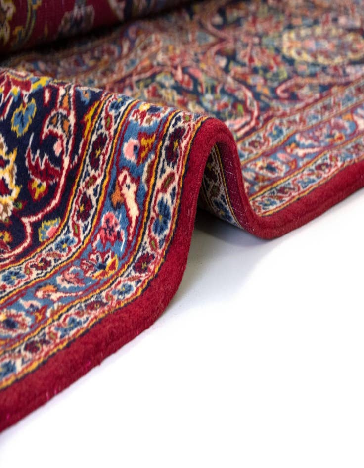 Detail image of  9' 9 x 14' 1  Hand Knotted Kashan Persian Wool Rug