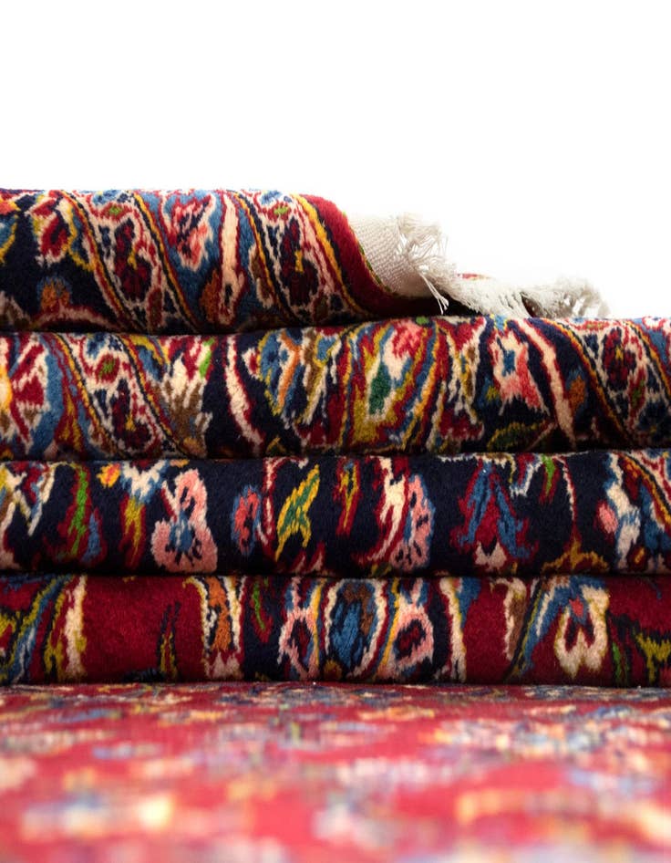 Detail image of  9' 9 x 14' 1  Hand Knotted Kashan Persian Wool Rug