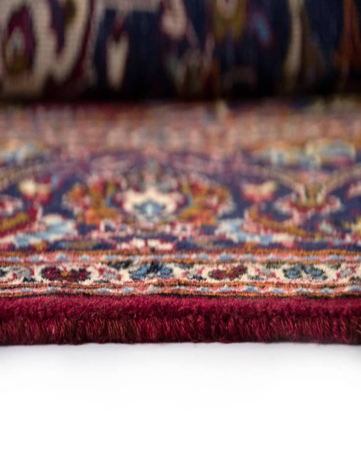 Detail image of  6' 5 x 10' 6  Hand Knotted Kashan Persian Wool Rug