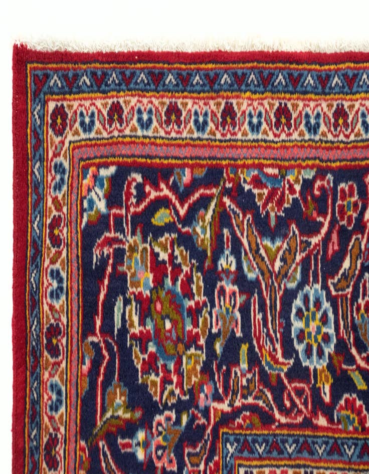 Detail image of  6' 6 x 9' 10 Kashan Wool Rug