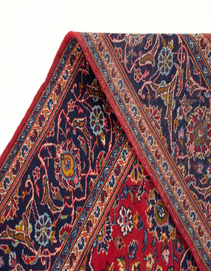 Detail image of  6' 6 x 9' 10 Kashan Wool Rug