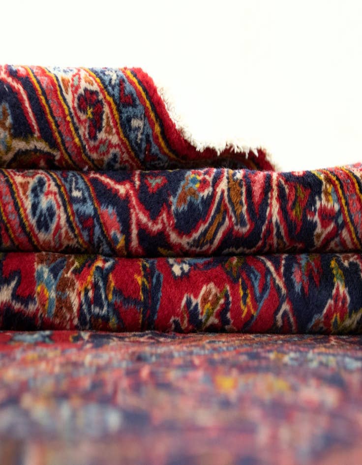 Detail image of  6' 6 x 9' 10 Kashan Wool Rug