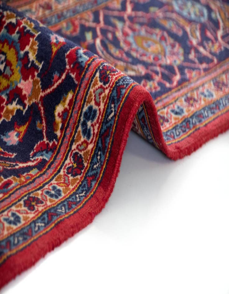 Detail image of  6' 6 x 9' 10 Kashan Wool Rug