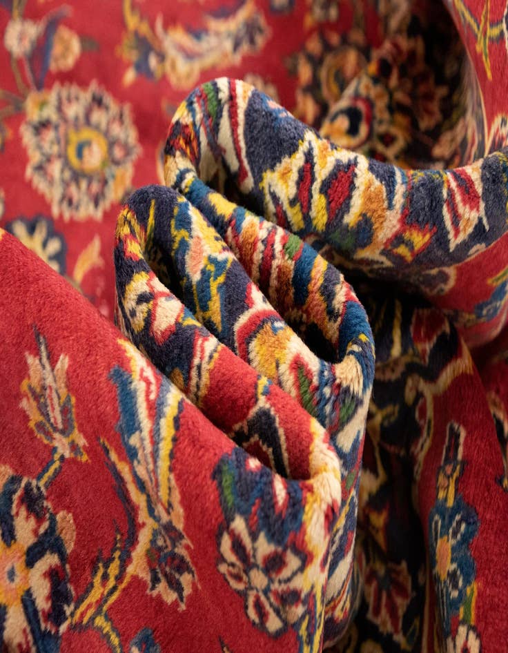 Detail image of  8' 1 x 11' 6 Kashan Wool Rug