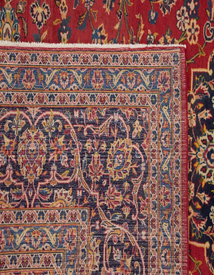 Detail image of  8' 1 x 11' 6 Kashan Wool Rug
