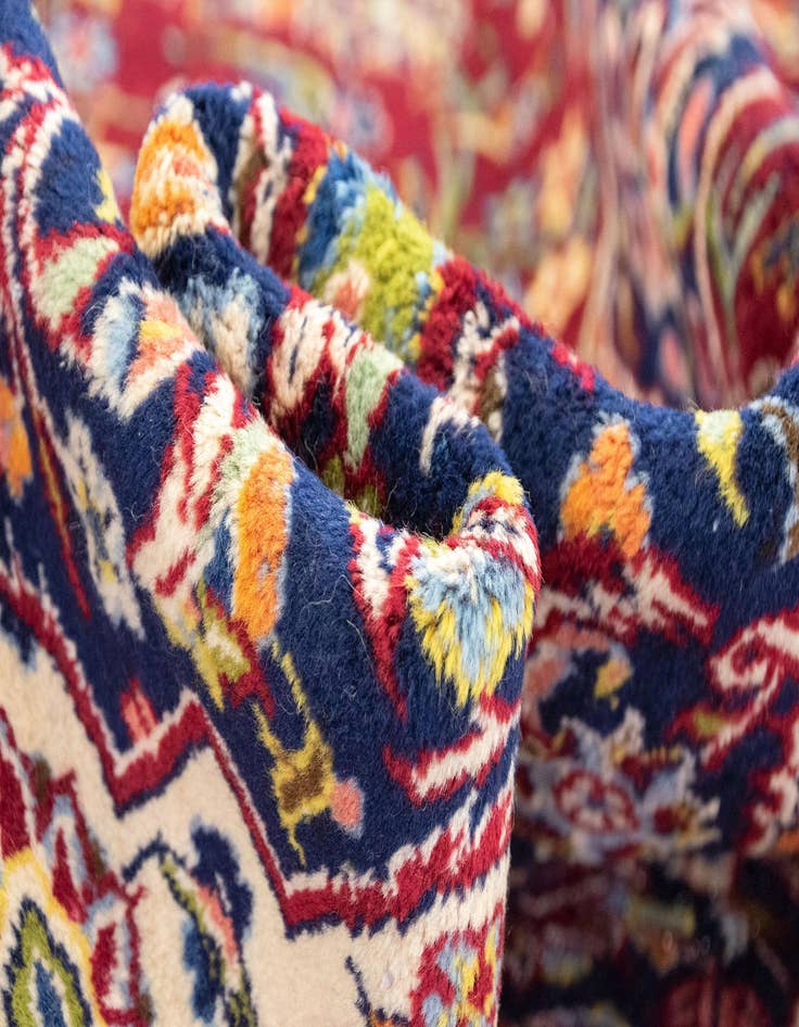 Detail image of  9' 11 x 13' 4  Hand Knotted Kashan Persian Wool Rug