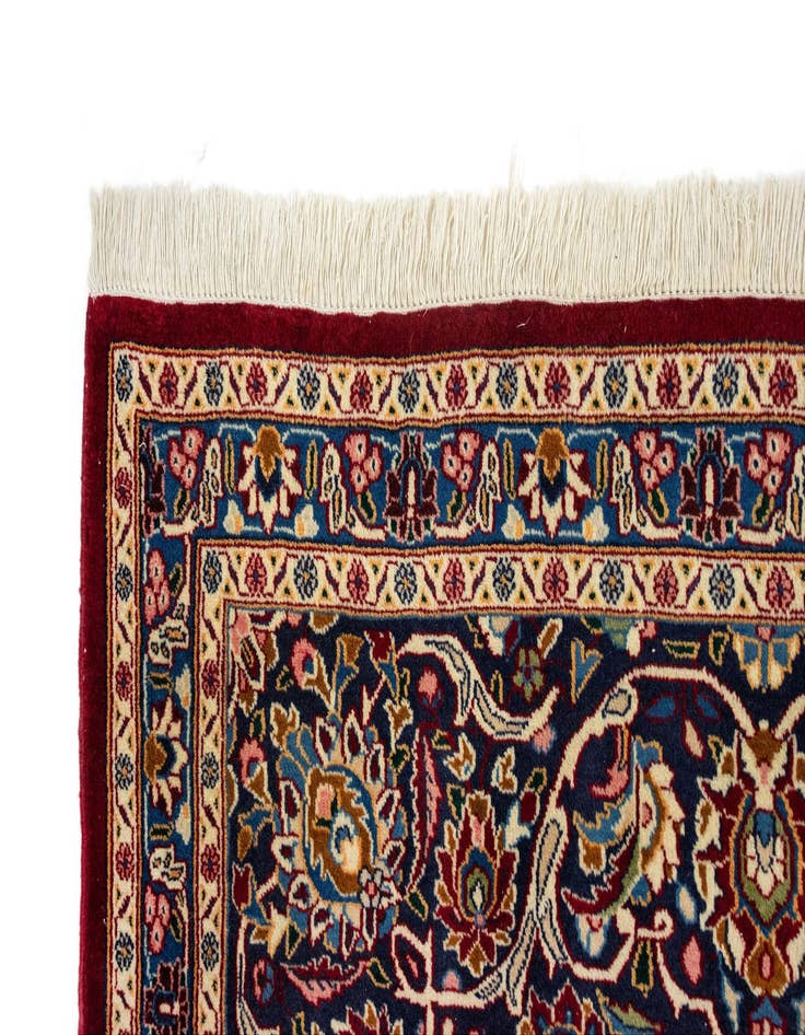 Detail image of  9' 8 x 13' 3  Hand Knotted Kashan Persian Wool Rug