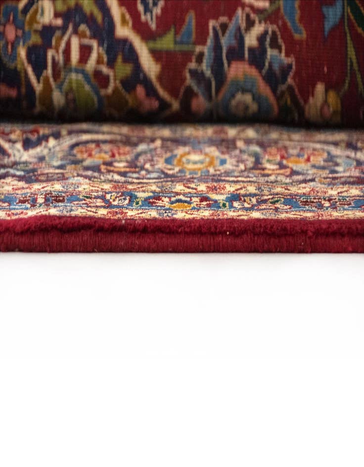 Detail image of  9' 8 x 13' 3  Hand Knotted Kashan Persian Wool Rug