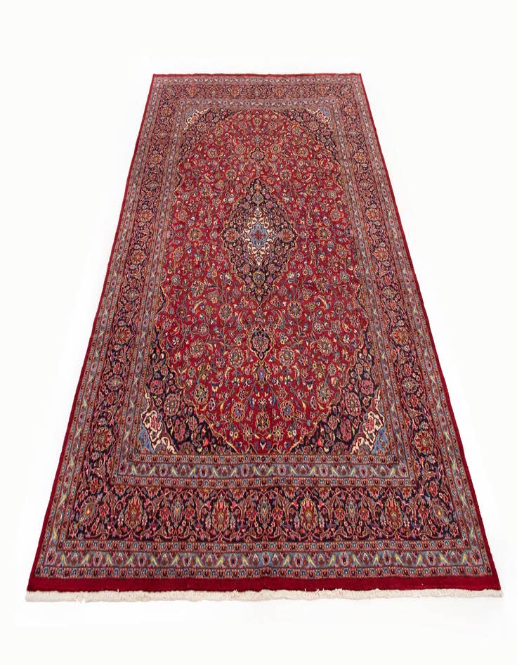 Detail image of  9' 10 x 12' 6  Hand Knotted Kashan Persian Wool Rug