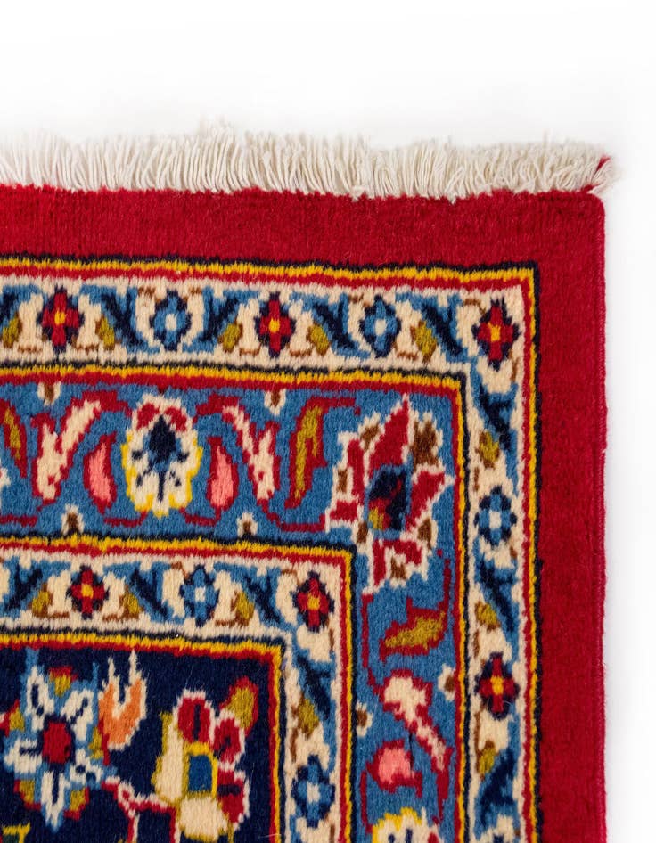 Detail image of  8' 11 x 12' 10  Hand Knotted Kashan Persian Rug