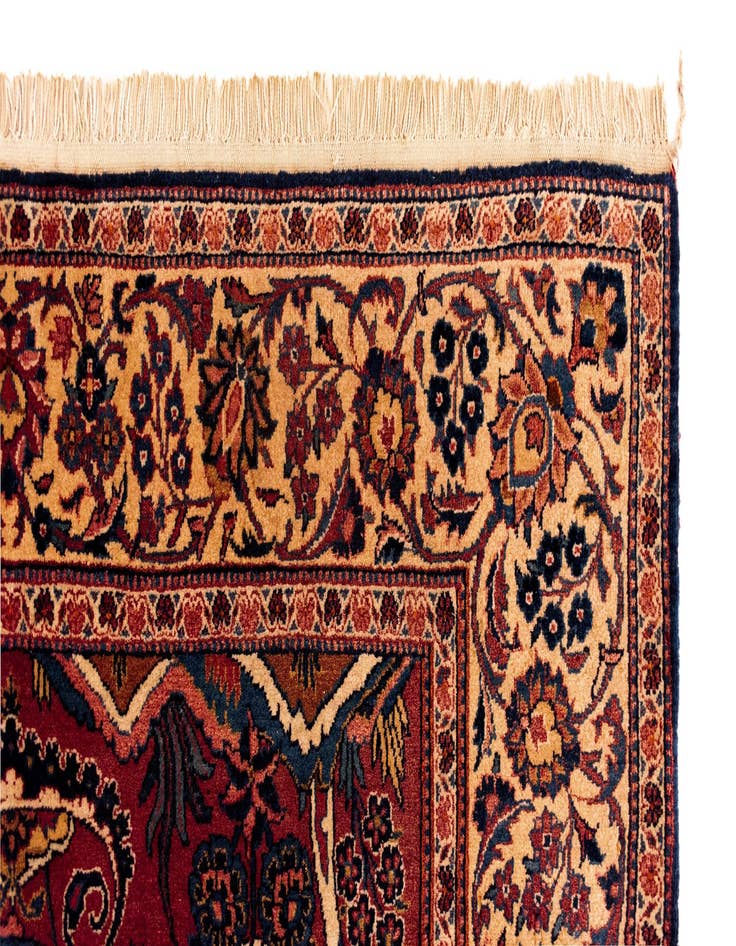 Detail image of  4' 6 x 6' 7 Kashan Wool Rug