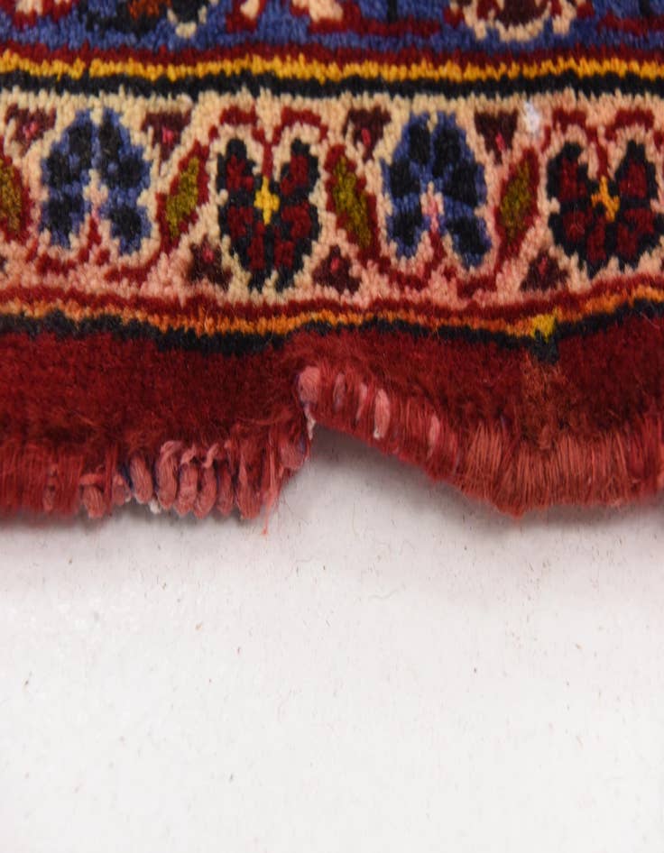 Detail image of  9' 10 x 13' 5  Hand Knotted Kashan Persian Wool Rug