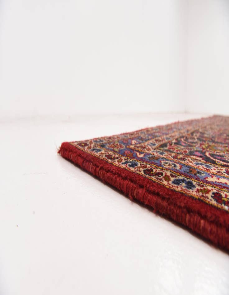 Detail image of  9' 10 x 13' 5  Hand Knotted Kashan Persian Wool Rug