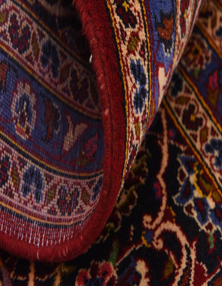 Detail image of  9' 10 x 13' 5  Hand Knotted Kashan Persian Wool Rug