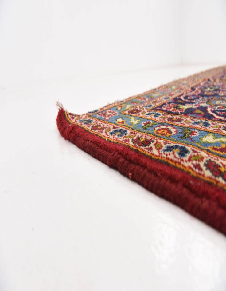 Detail image of  9' 9 x 13' 4  Hand Knotted Kashan Persian Wool Rug