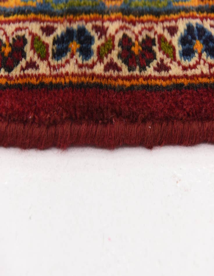 Detail image of  9' 9 x 13' 4  Hand Knotted Kashan Persian Wool Rug