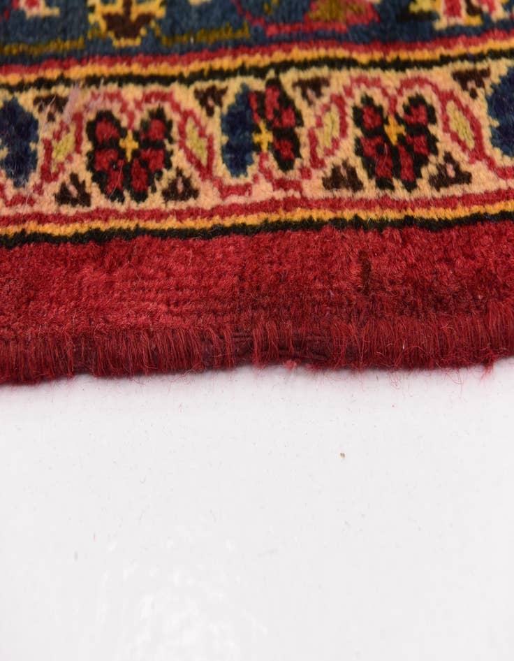 Detail image of  9' 9 x 13' 6  Hand Knotted Kashan Persian Wool Rug