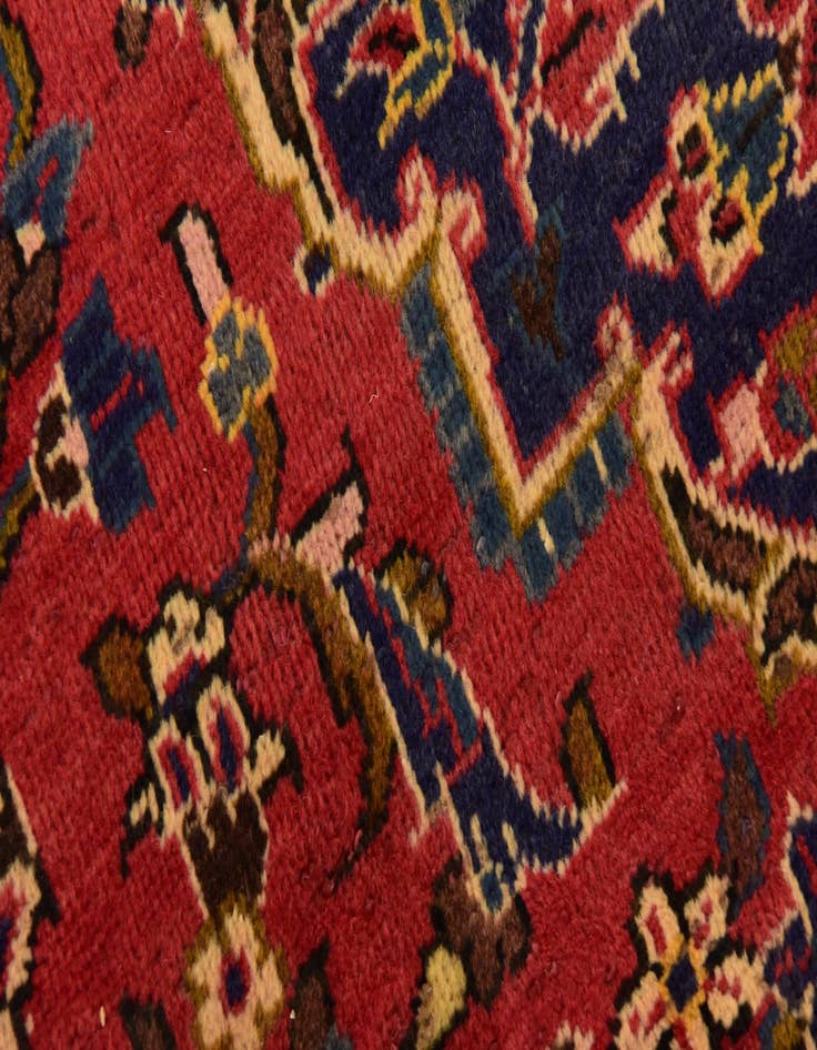 Detail image of  9' 9 x 13' 6  Hand Knotted Kashan Persian Wool Rug