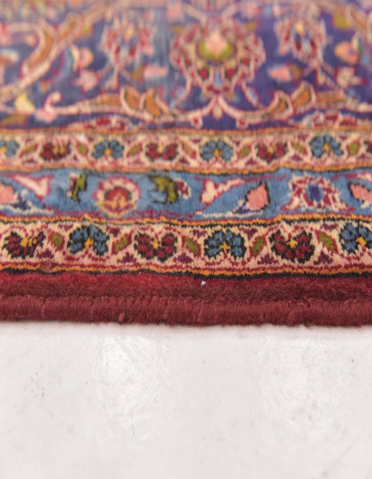 Detail image of  9' 9 x 13' 3  Hand Knotted Kashan Persian Wool Rug