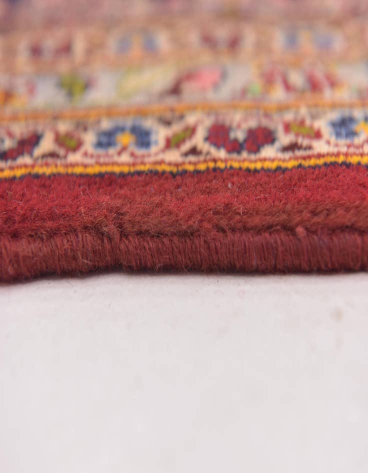 Detail image of  9' 7 x 13' 8  Hand Knotted Kashan Persian Wool Rug