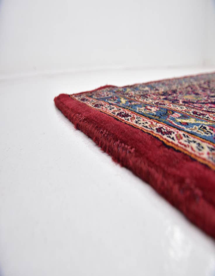 Detail image of  9' 9 x 12' 8  Hand Knotted Kashan Persian Wool Rug