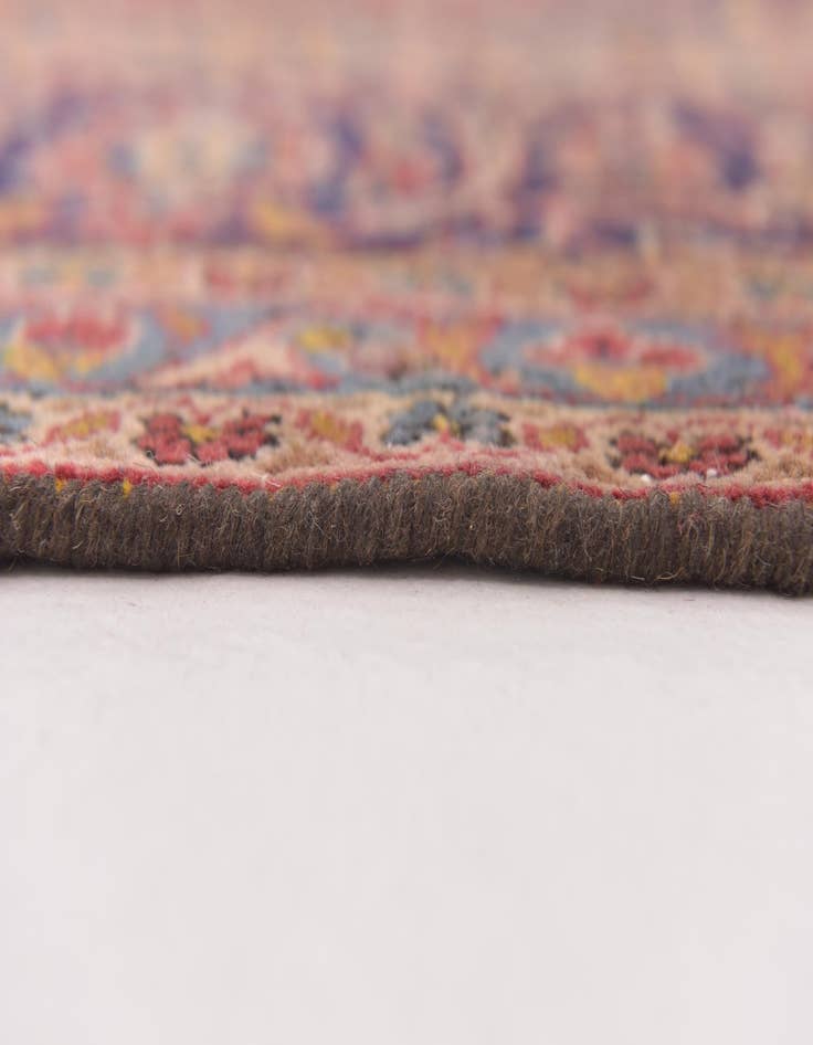 Detail image of  9' 6 x 12' 10  Hand Knotted Kashan Persian Wool Rug