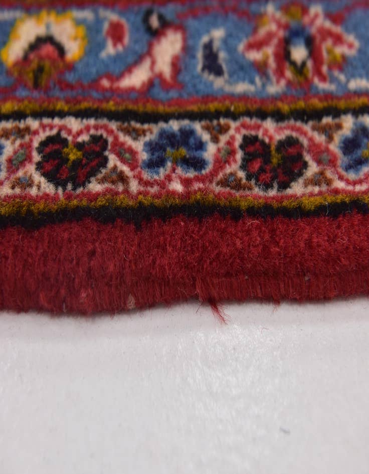 Detail image of  10' x 12' 8  Hand Knotted Kashan Persian Wool Rug