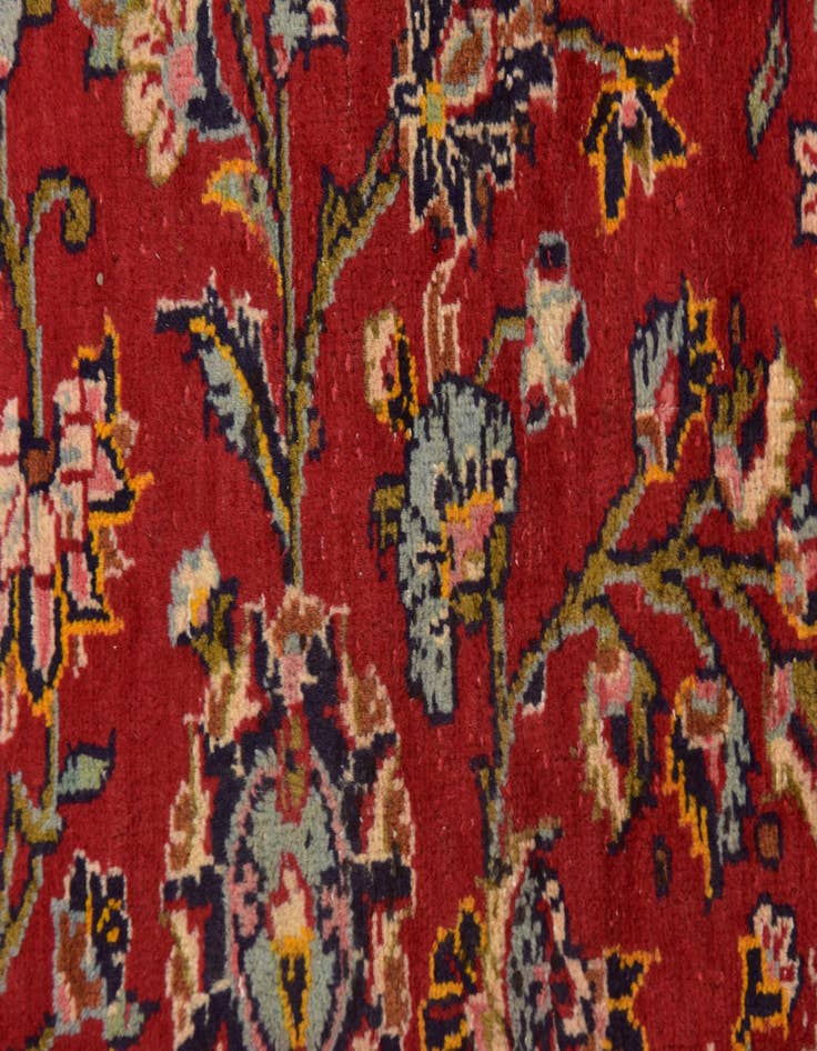 Detail image of  9' 10 x 13' 3  Hand Knotted Kashan Persian Wool Rug