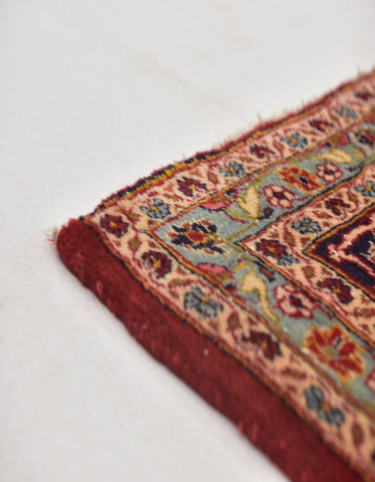 Detail image of  9' 10 x 13' 3  Hand Knotted Kashan Persian Wool Rug