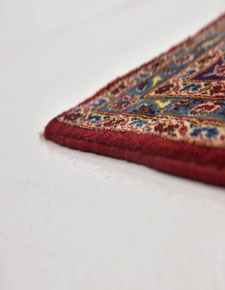 Detail image of  9' 9 x 12' 10  Hand Knotted Kashan Persian Wool Rug