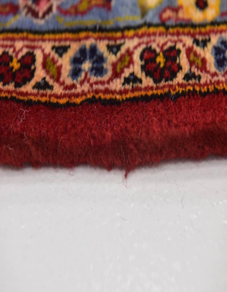 Detail image of  9' 7 x 12' 10  Hand Knotted Kashan Persian Wool Rug