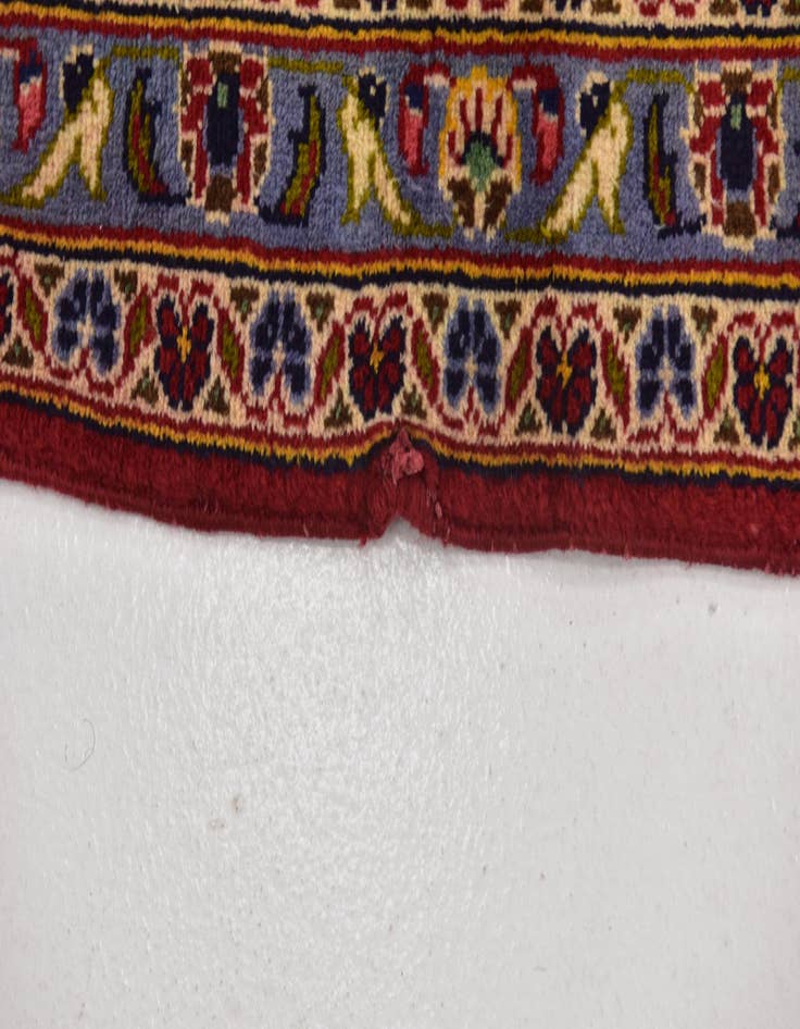 Detail image of  10' x 13' 4  Hand Knotted Kashan Persian Wool Rug