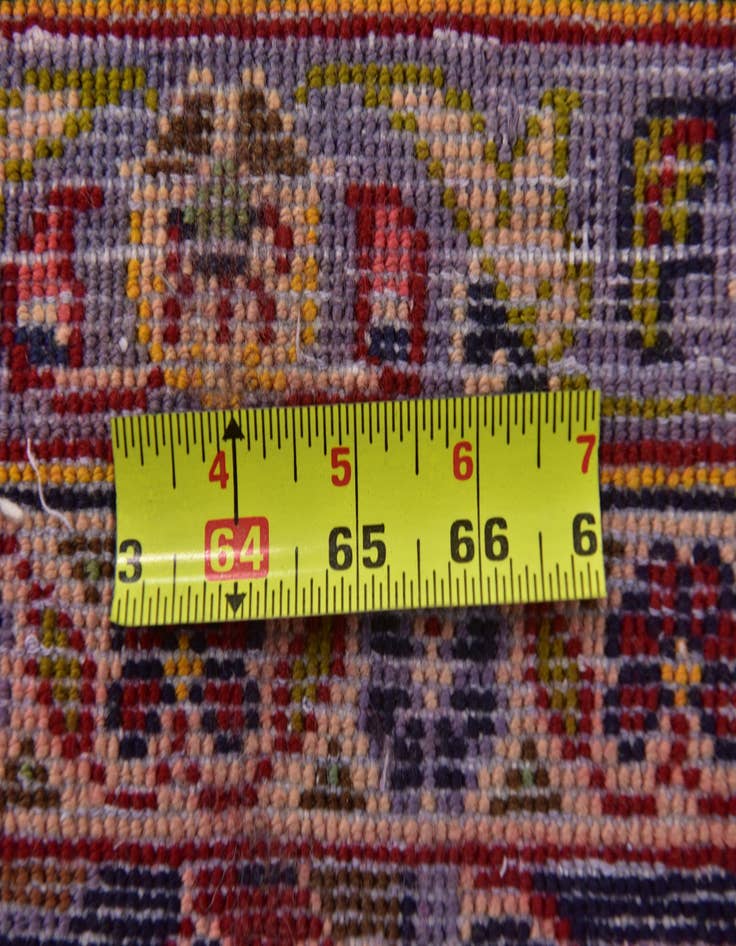 Detail image of  10' x 13' 4  Hand Knotted Kashan Persian Wool Rug