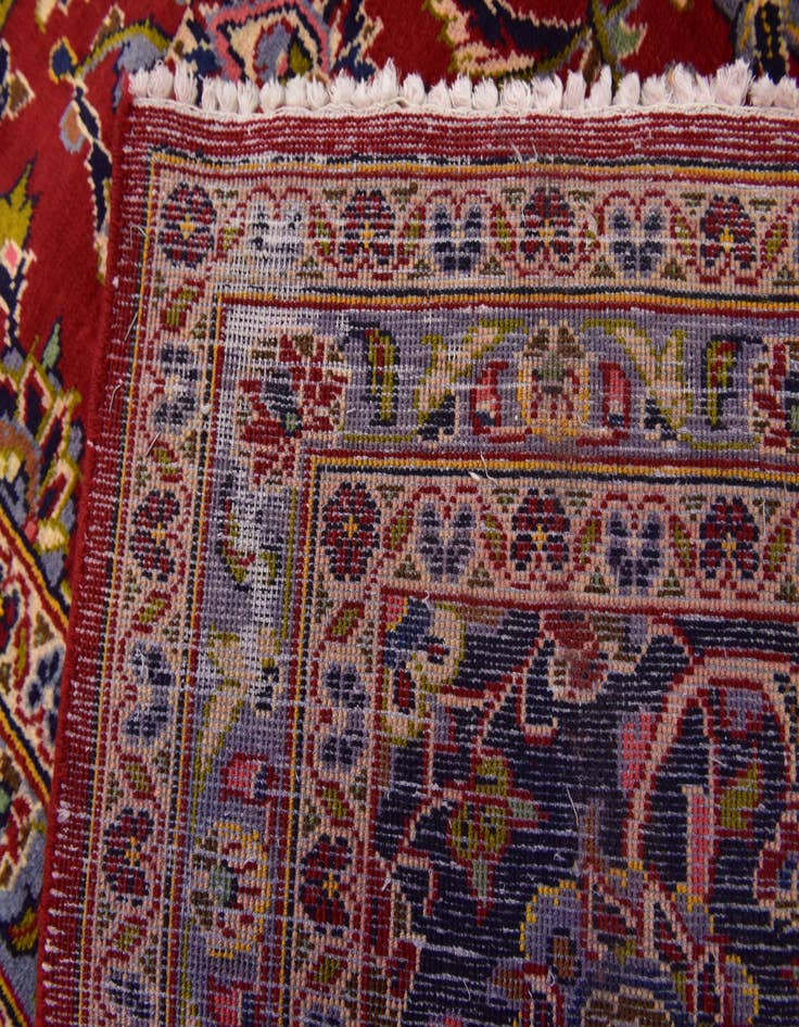 Detail image of  10' x 13' 4  Hand Knotted Kashan Persian Wool Rug