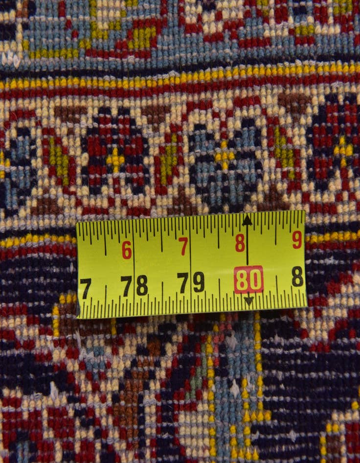 Detail image of  9' 10 x 13'  Hand Knotted Kashan Persian Wool Rug