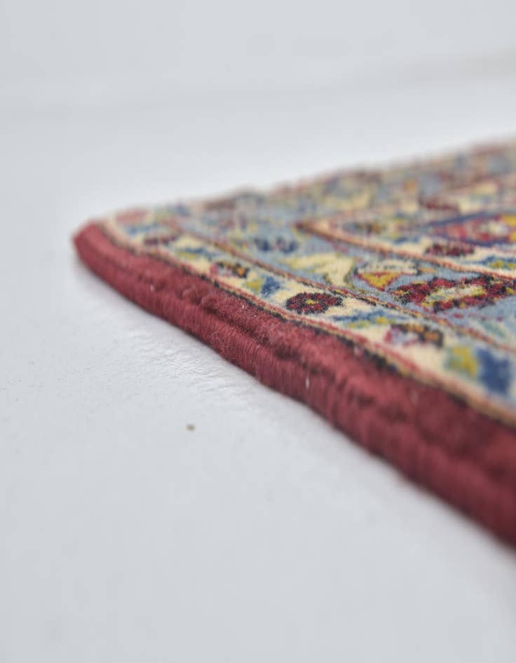 Detail image of  9' 9 x 12' 8  Hand Knotted Kashan Persian Wool Rug