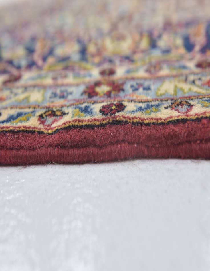 Detail image of  9' 9 x 12' 8  Hand Knotted Kashan Persian Wool Rug