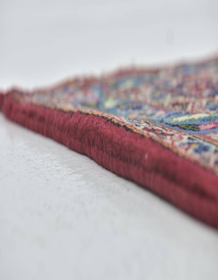 Detail image of  9' 10 x 12' 10  Hand Knotted Kashan Persian Wool Rug