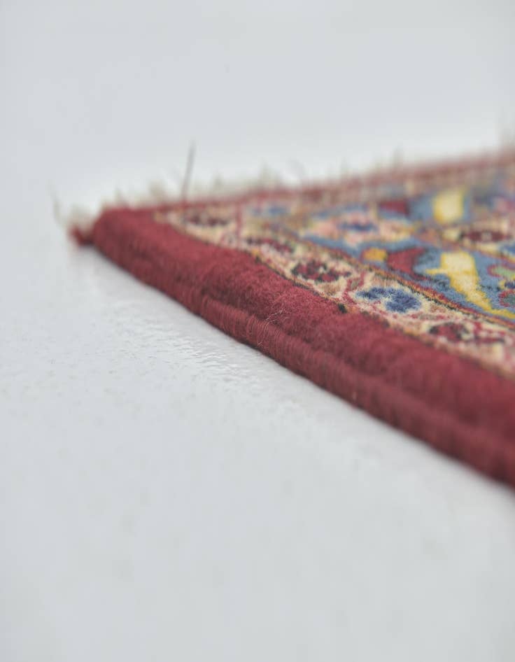 Detail image of  9' 8 x 13'  Hand Knotted Kashan Persian Wool Rug