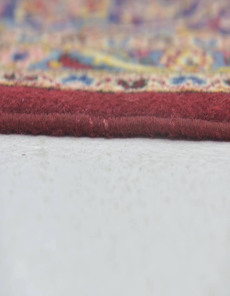 Detail image of  9' 8 x 13'  Hand Knotted Kashan Persian Wool Rug