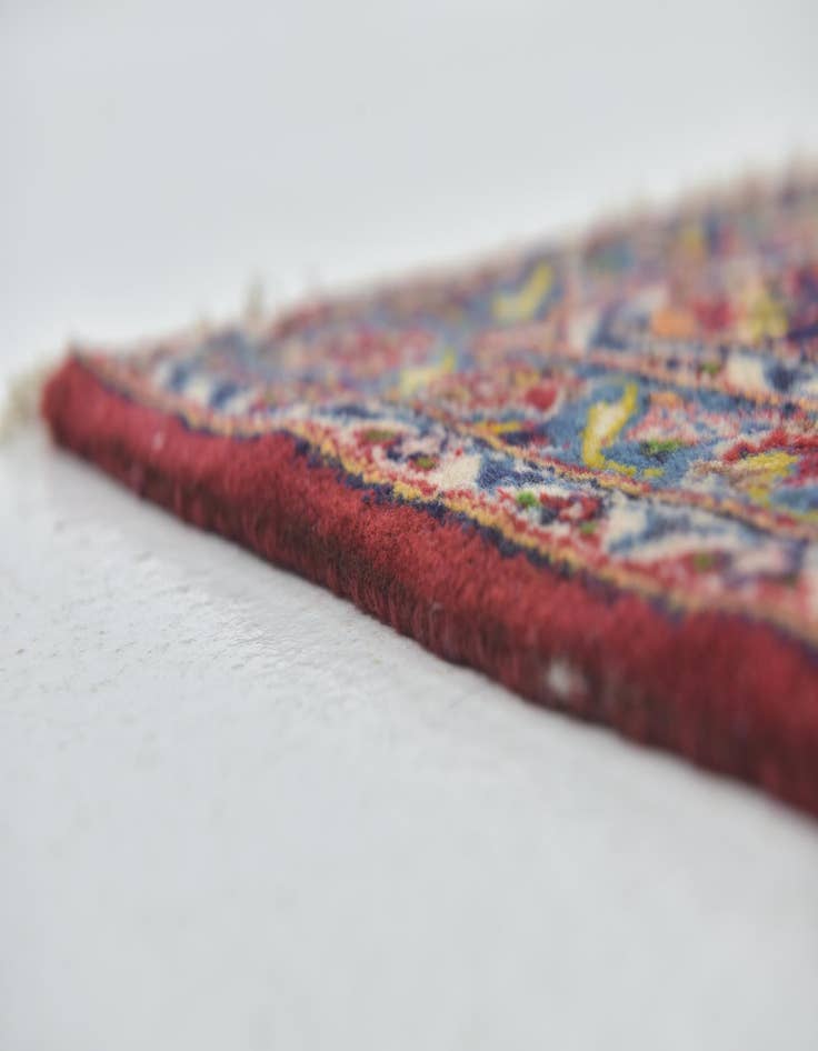 Detail image of  9' 10 x 13' 3  Hand Knotted Kashan Persian Wool Rug