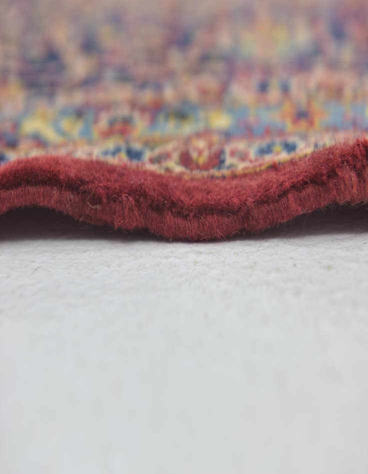 Detail image of  9' 10 x 12' 10  Hand Knotted Kashan Persian Wool Rug