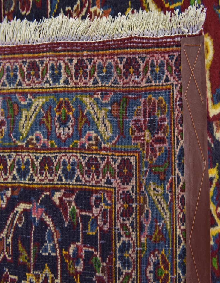 Detail image of  9' 6 x 13' 5  Hand Knotted Kashan Persian Wool Rug